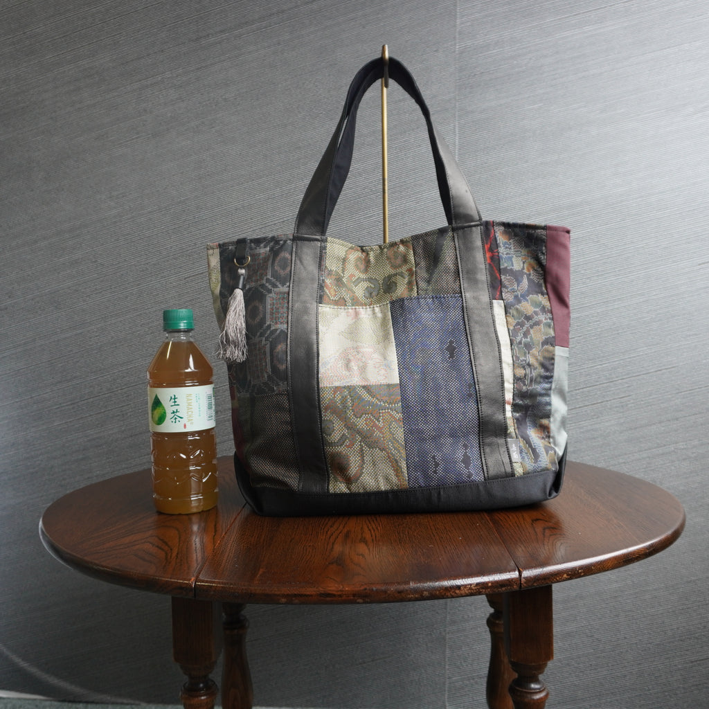 パッチワーク仕様のトートバッグ K168
