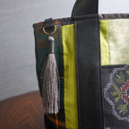 パッチワーク仕様のミニトートバッグ K169