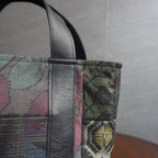 パッチワーク仕様のミニトートバッグ K169