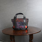 上質な着物リメイク　アップサイクルバッグ　レザーバッグ　K170