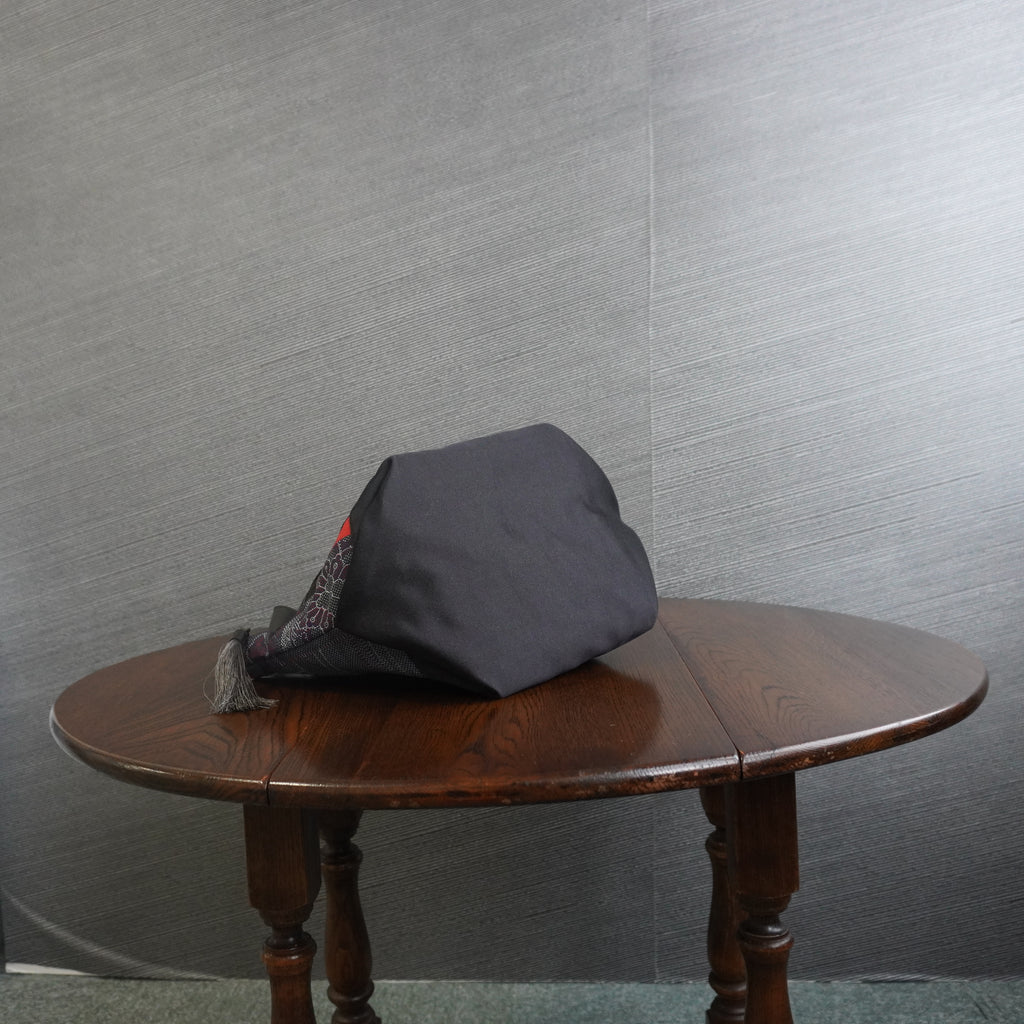 上質な着物リメイク　アップサイクルバッグ　レザーバッグ　K170