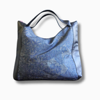 上質な着物リメイク　アップサイクルバッグ　レザーバッグ　K003