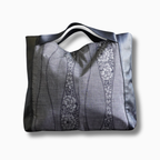 上質な着物リメイク　アップサイクルバッグ　レザーバッグ　K030