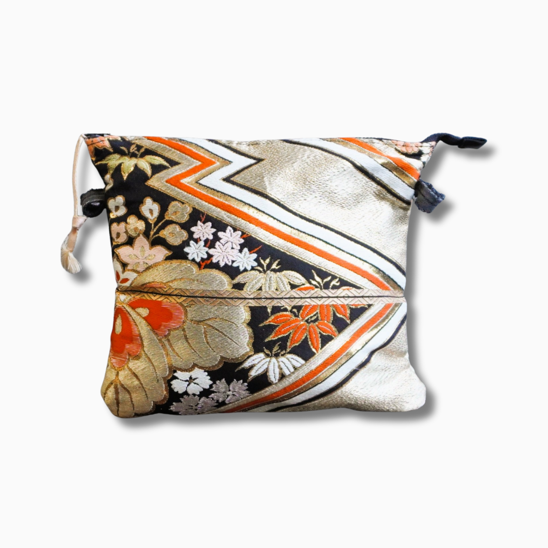 着物帯を使用したショルダーポーチ　K059