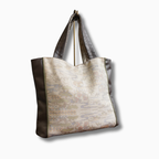 大島紬と本革使用　アップサイクルバッグ　レザーバッグ　K082