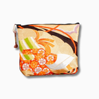 豪華なポーチ　金襴　唐草模様　K106