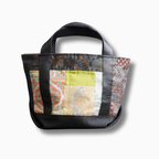 上質な着物リメイク　アップサイクルバッグ　レザーバッグ　K144