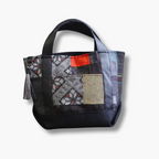 パッチワーク仕様のミニトートバッグ K154