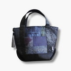 上質な着物リメイク　アップサイクルバッグ　レザーバッグ　K180