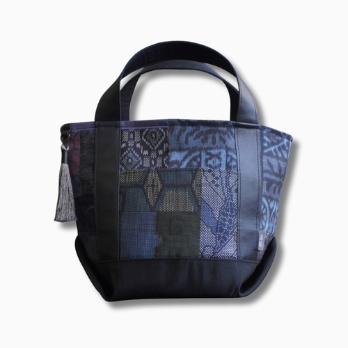 パッチワーク仕様のミニトートバッグ K185