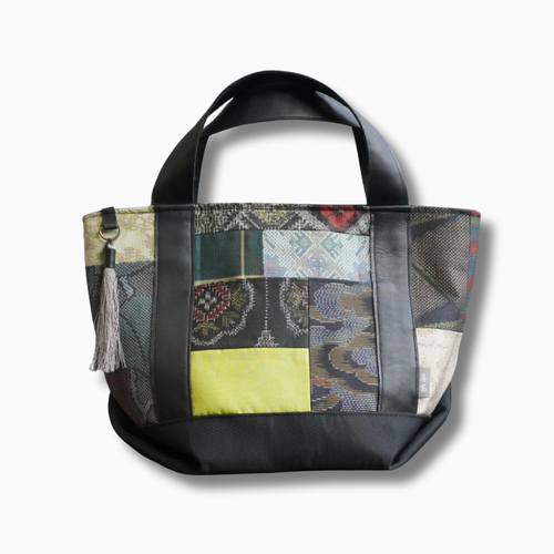 パッチワーク仕様のミニトートバッグ K193