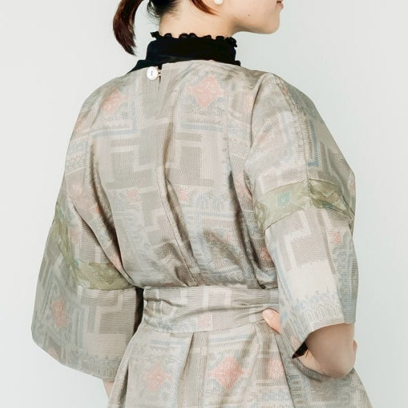 大島紬を使用したワンピース K305