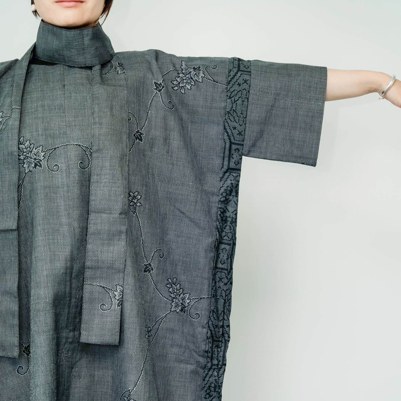 Dress Made with Oshima Tsumugi K199
