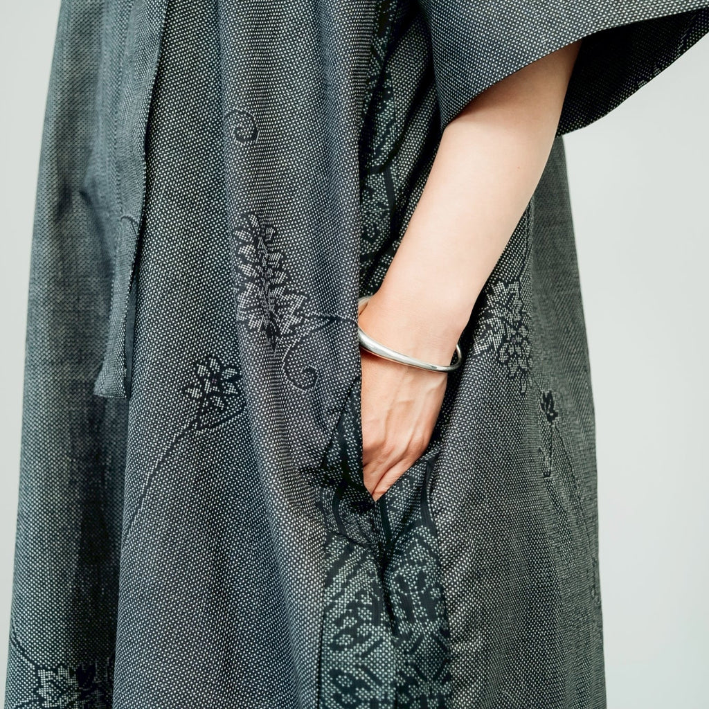 Dress Made with Oshima Tsumugi K199