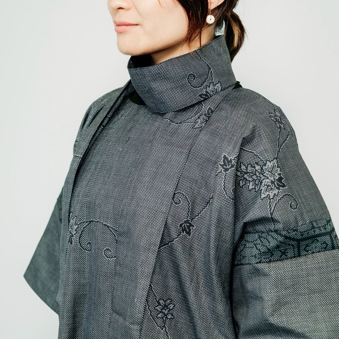 Dress Made with Oshima Tsumugi K199