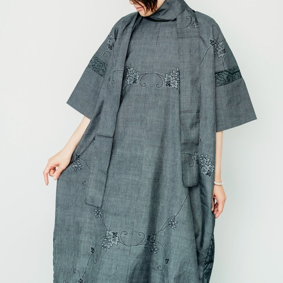 Dress Made with Oshima Tsumugi K199