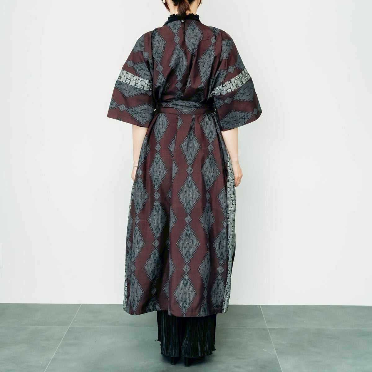 Dress made with Oshima Tsumugi silk K312