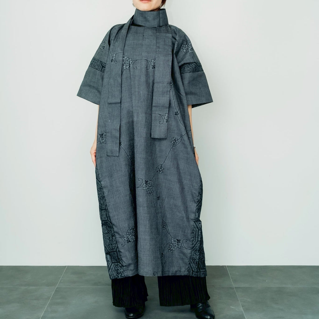 Dress Made with Oshima Tsumugi K199