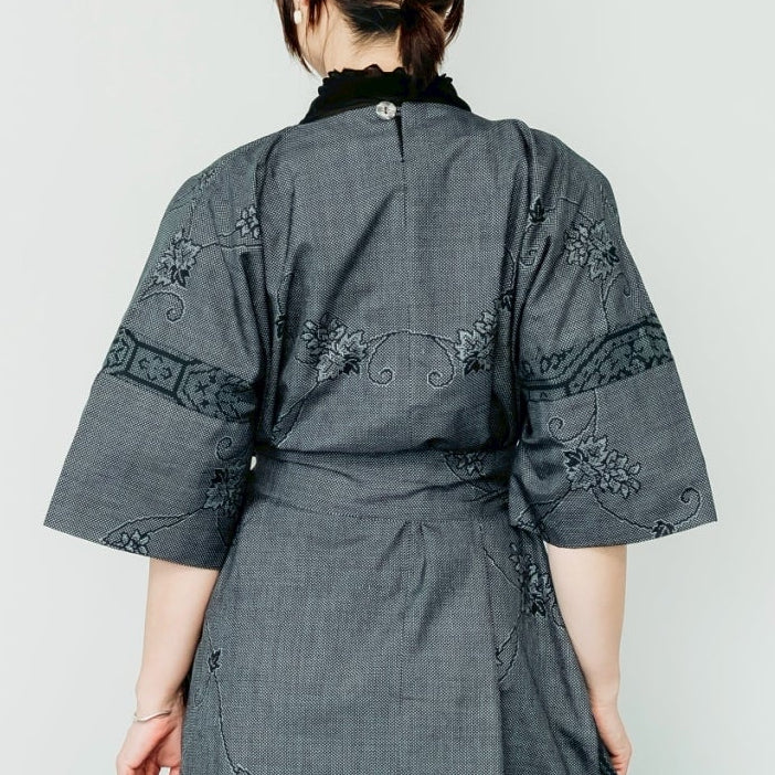 Dress Made with Oshima Tsumugi K199