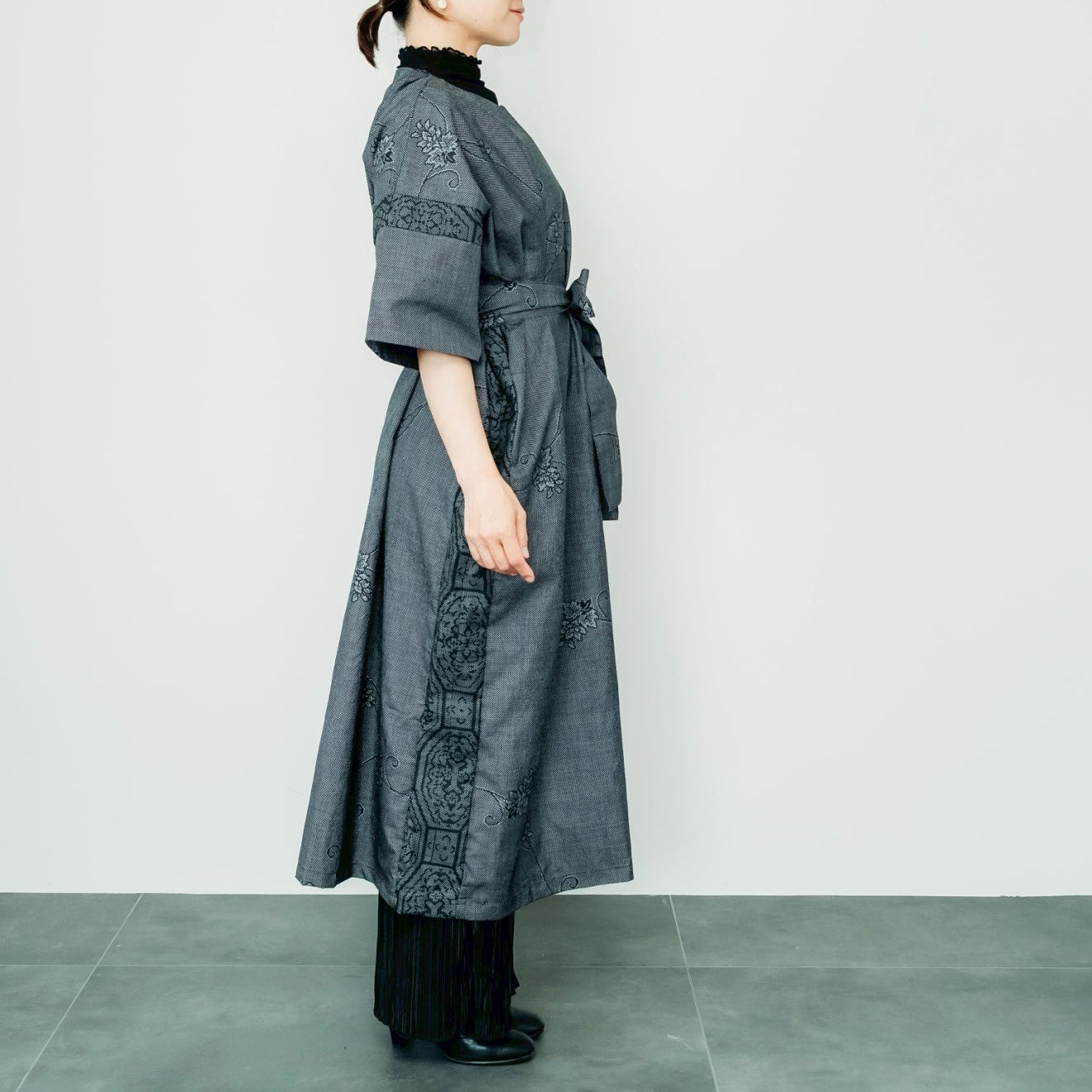Dress Made with Oshima Tsumugi K199