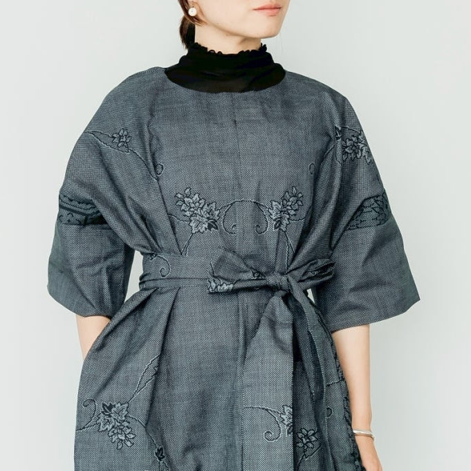 Dress Made with Oshima Tsumugi K199