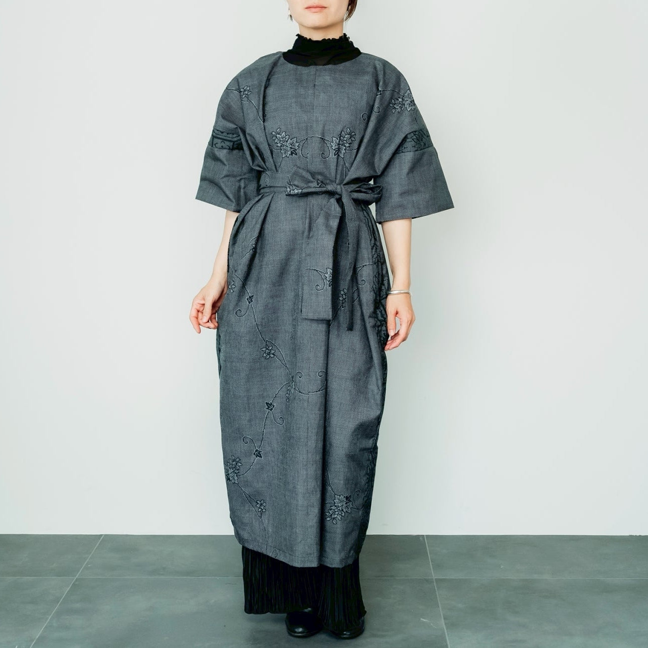 Dress Made with Oshima Tsumugi K199