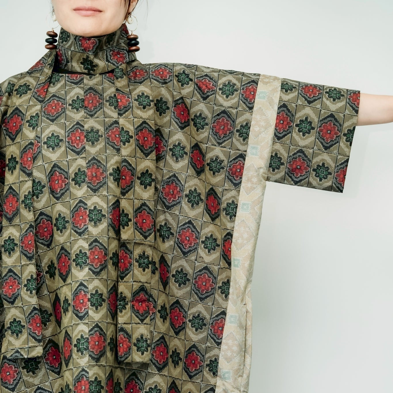 Dress Made with Oshima Tsumugi K199