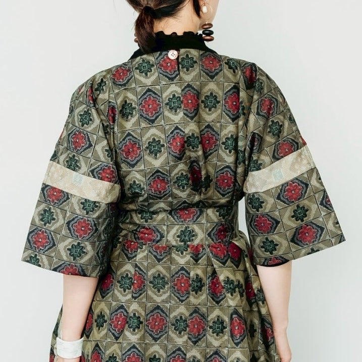 Dress Made with Oshima Tsumugi K199