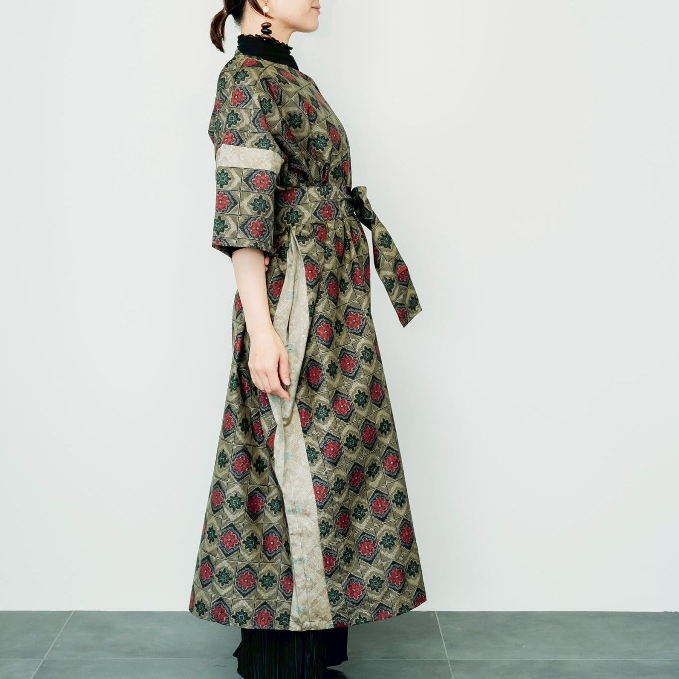 Dress Made with Oshima Tsumugi K199