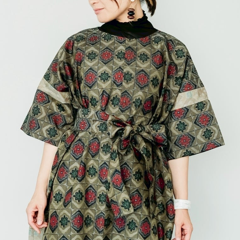 Dress Made with Oshima Tsumugi K199