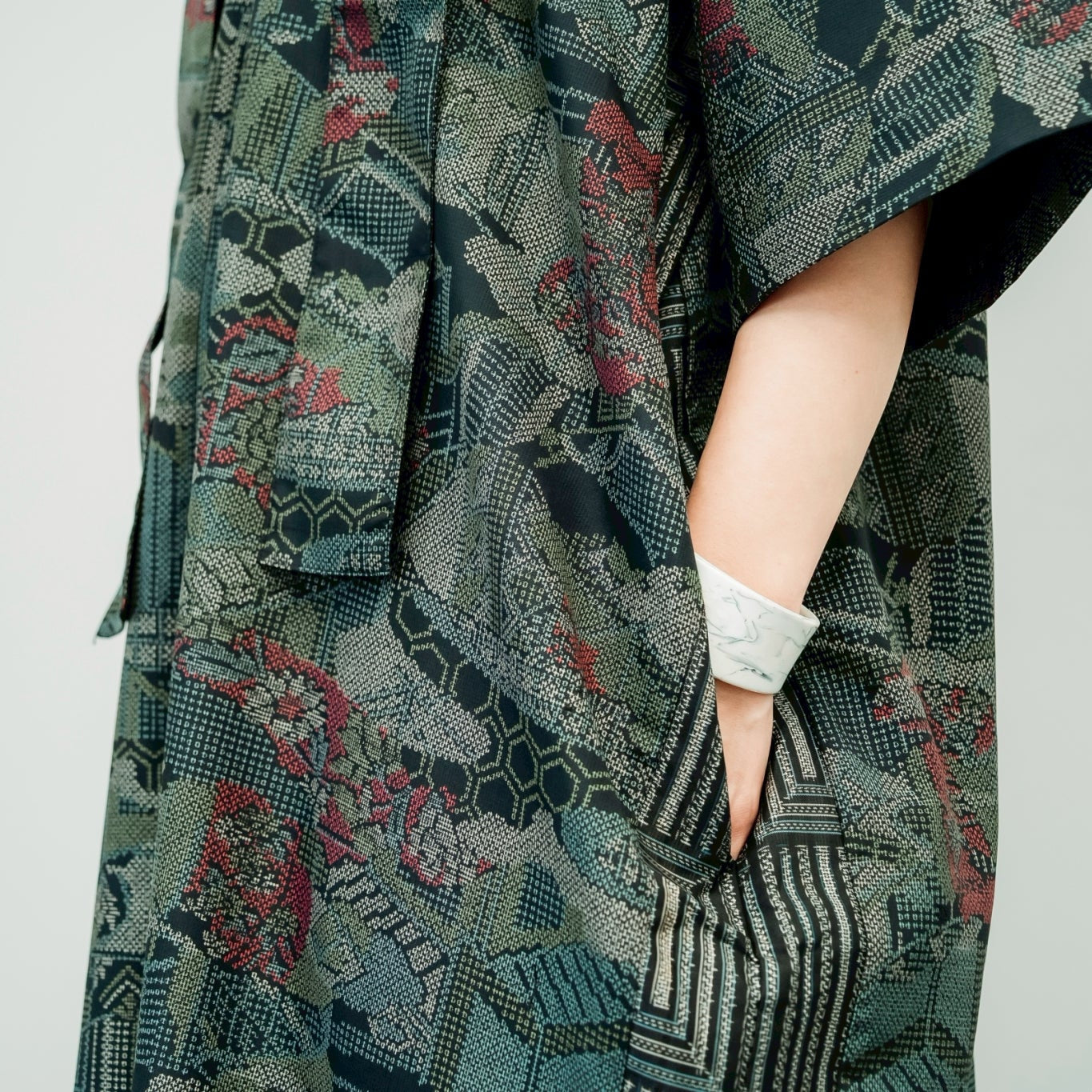 Dress Made with Oshima Tsumugi K199