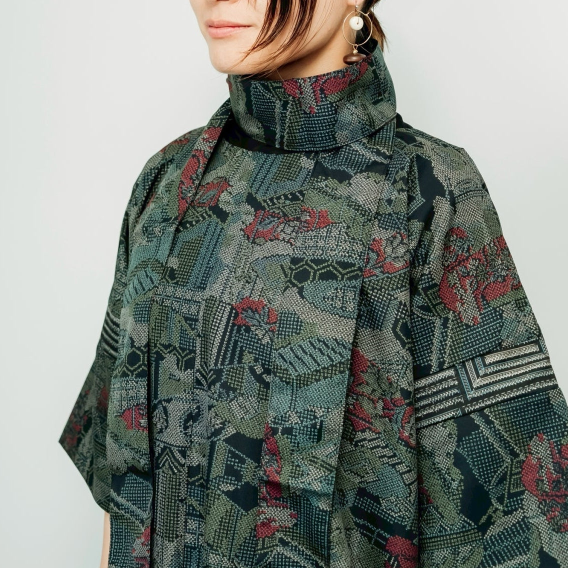 Dress Made with Oshima Tsumugi K199