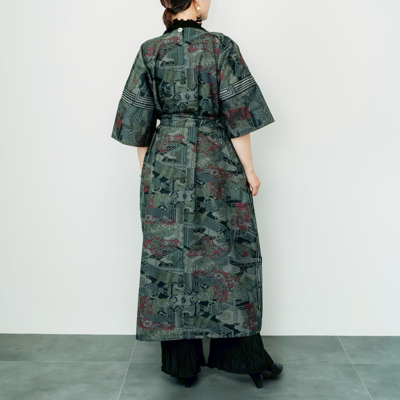 Dress Made with Oshima Tsumugi K199