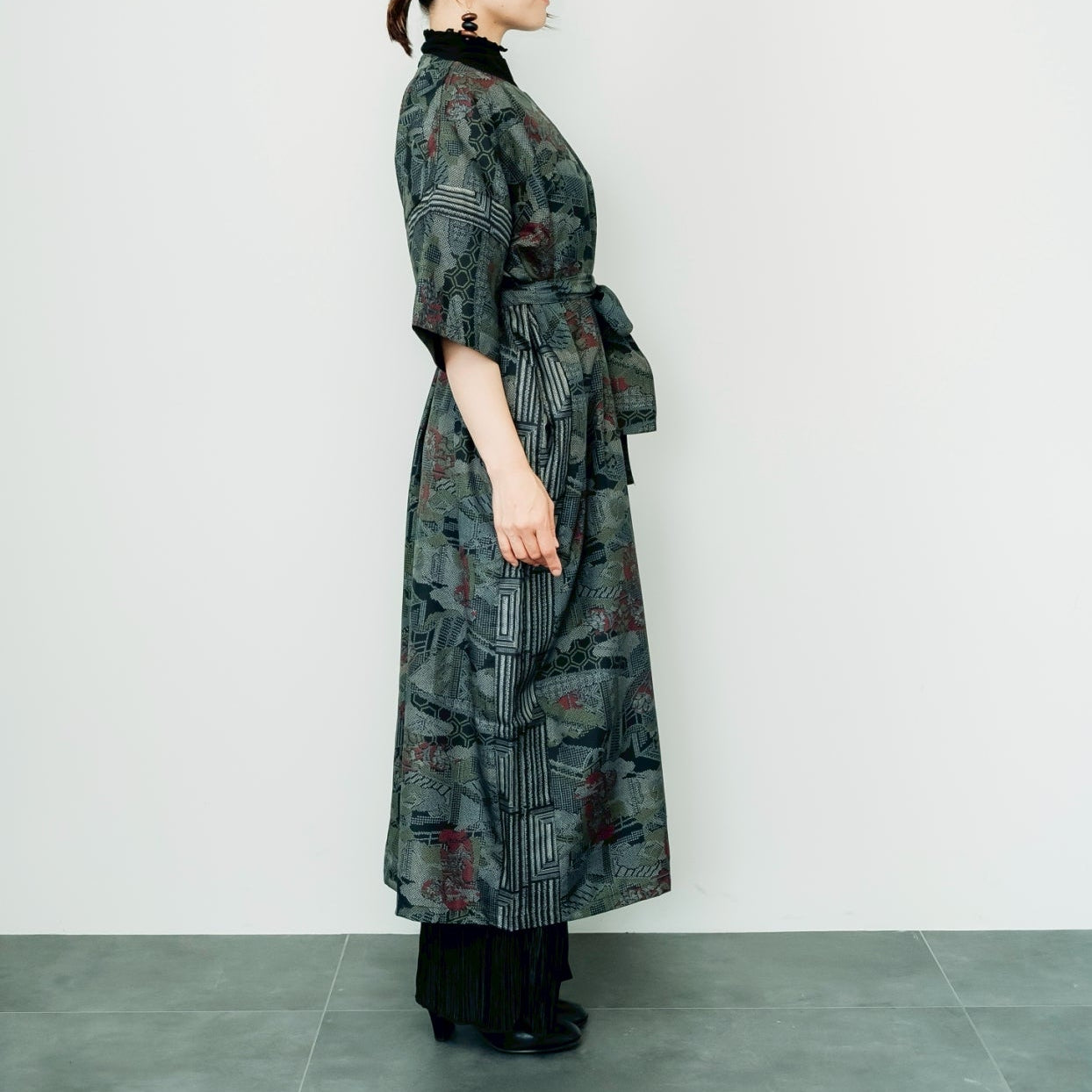 Dress Made with Oshima Tsumugi K199