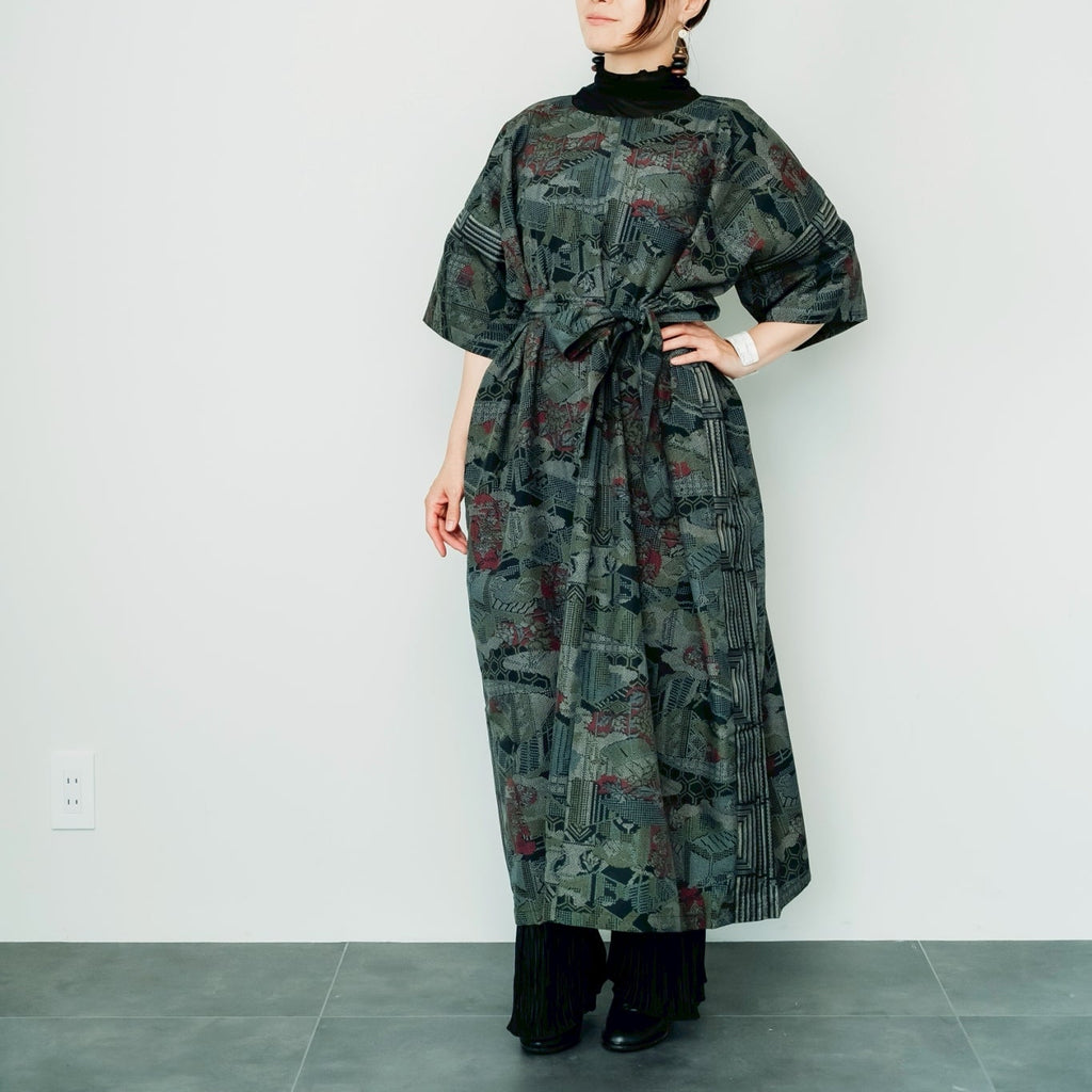 Dress Made with Oshima Tsumugi K199