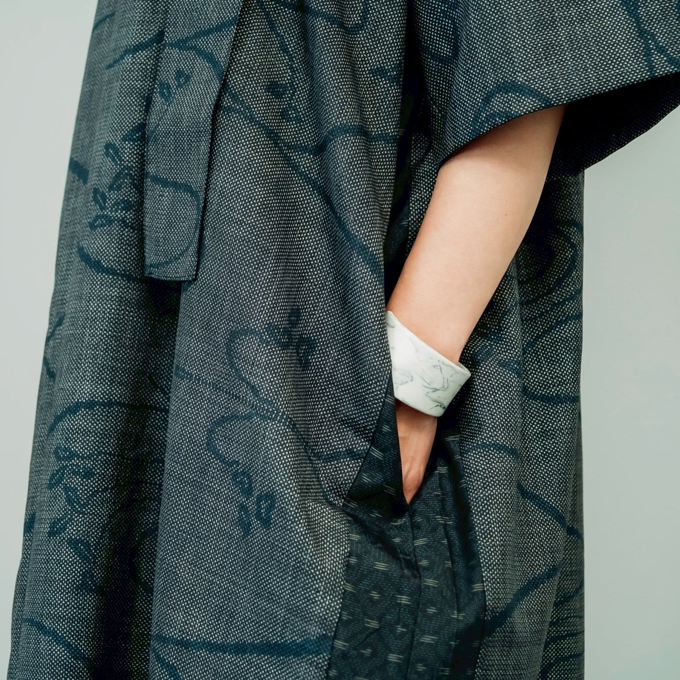 Dress Made with Oshima Tsumugi K199