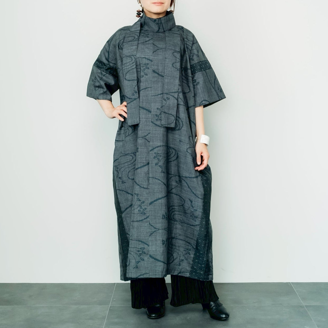 Dress Made with Oshima Tsumugi K199