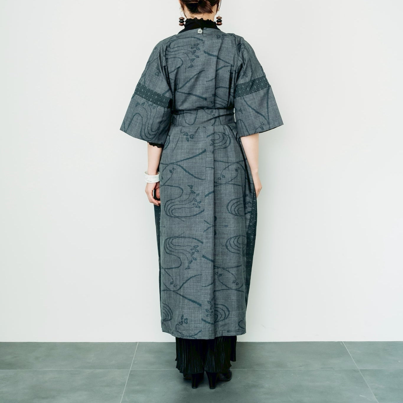 Dress Made with Oshima Tsumugi K199