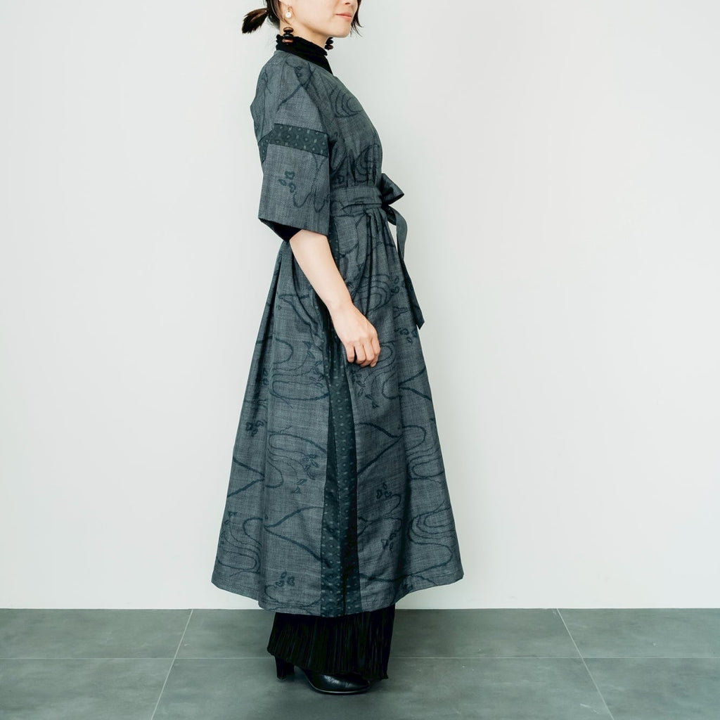 Dress Made with Oshima Tsumugi K199