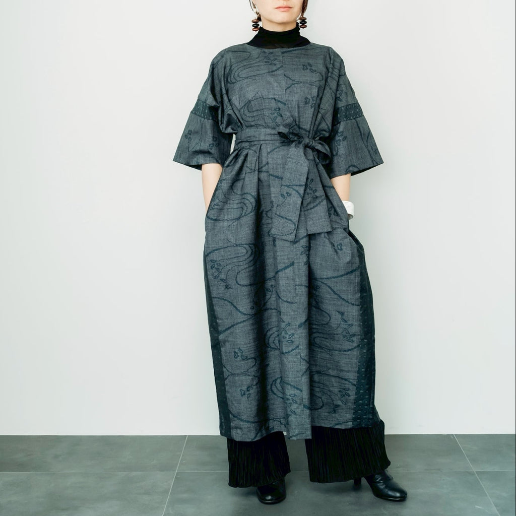 Dress Made with Oshima Tsumugi K199