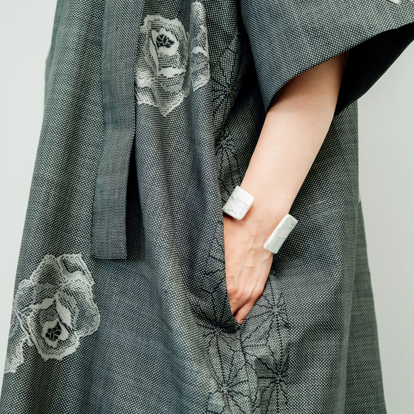 Dress Made with Oshima Tsumugi K199