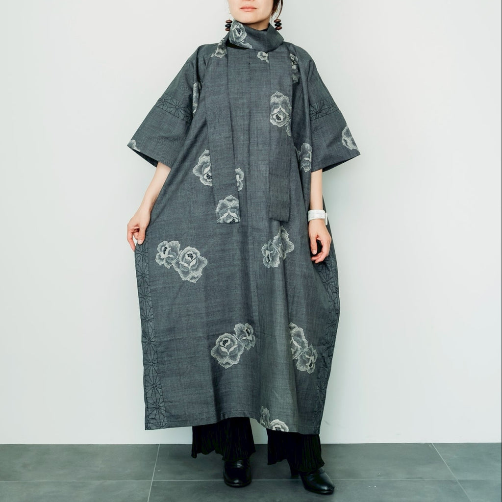 Dress Made with Oshima Tsumugi K199