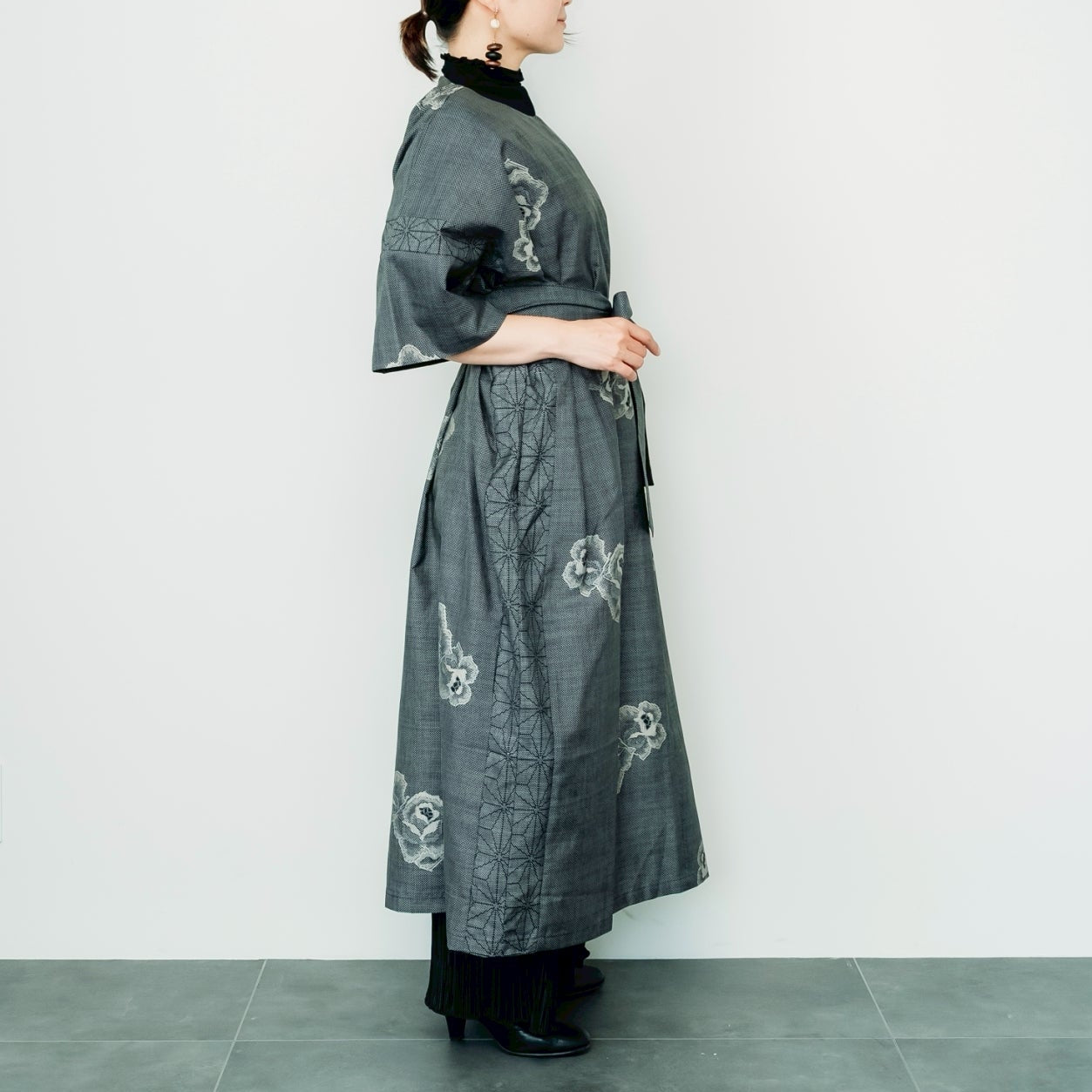 Dress Made with Oshima Tsumugi K199