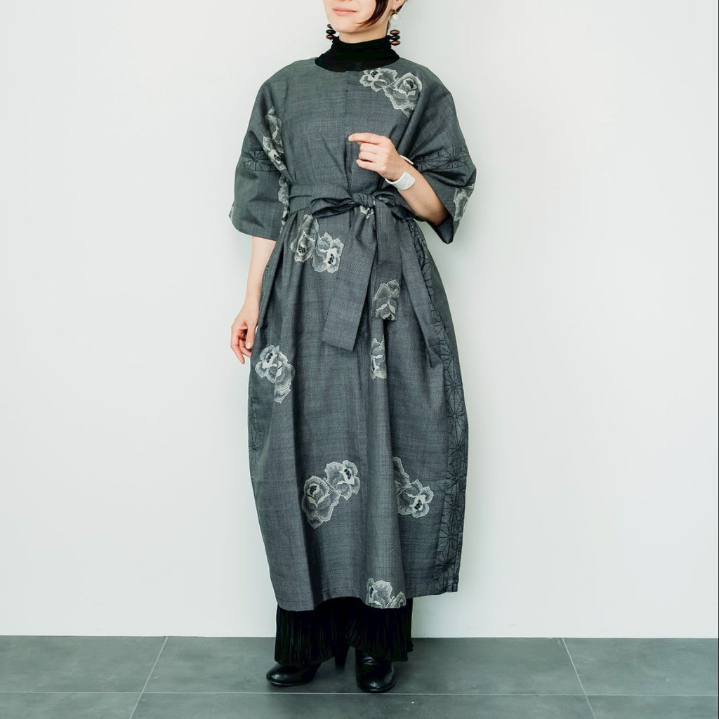 Dress Made with Oshima Tsumugi K199