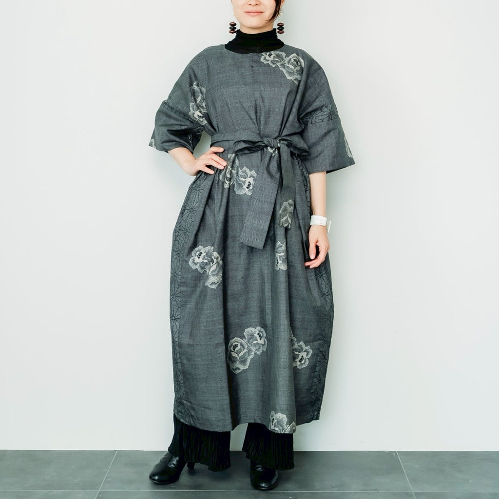 Dress Made with Oshima Tsumugi K199