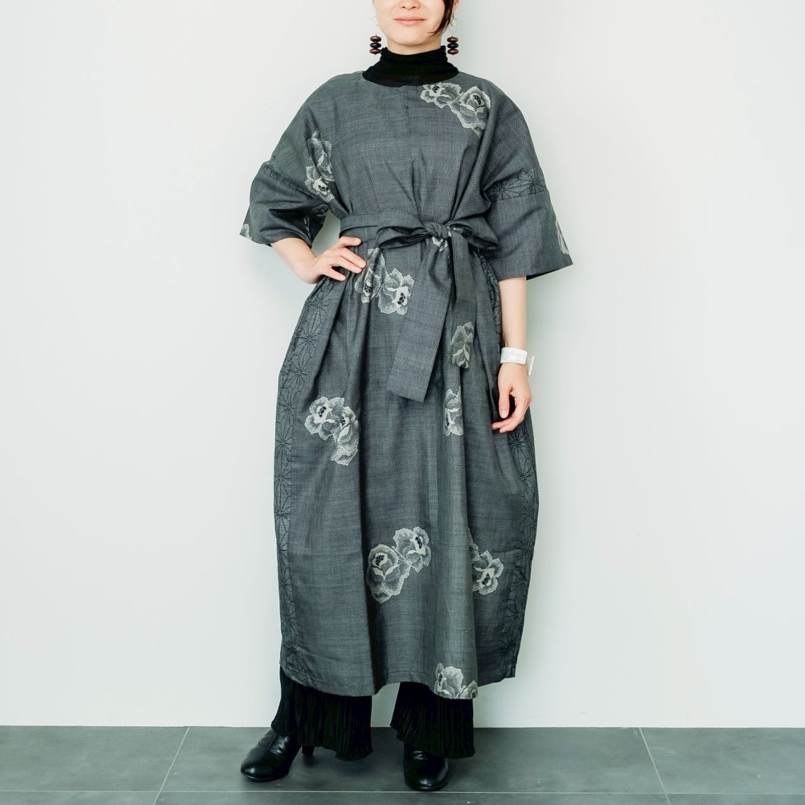Dress Made with Oshima Tsumugi K199